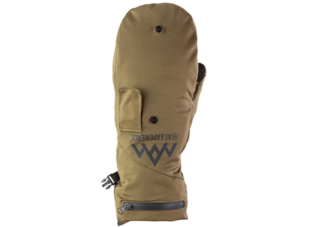 HeatX Heated Hunt Pullover Mittens M Olive Green 