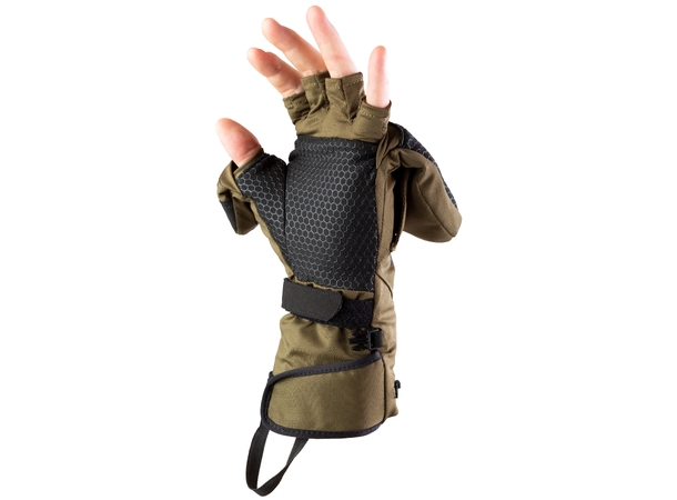 HeatX Heated Hunt Pullover Mittens M Olive Green 