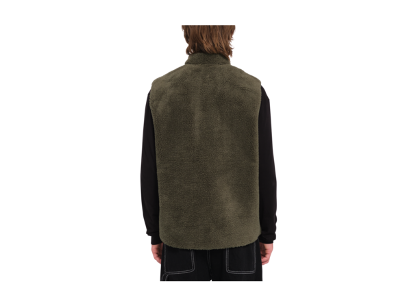 Volcom Muzzer Fuzzar Vest Wintermoss - XS 