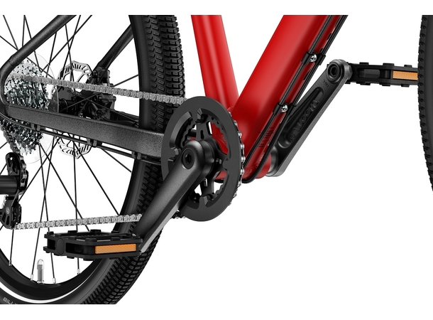 Woom Explore 6 26" Woom Red 9,5kg, 10-14 år, 140-165cm 