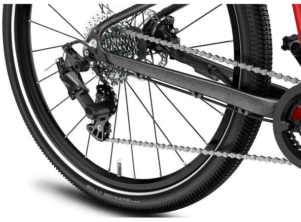 Woom Explore 6 26" Woom Red 9,5kg, 10-14 år, 140-165cm 