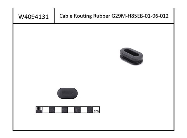 Cable Inlet Rubber black, for eCRP Type1&2 