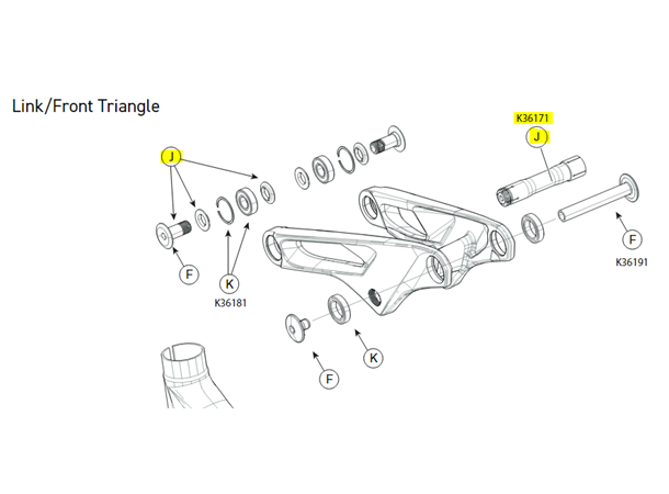 Force Crb 29 Pivot Link/CS hardware Force Crb 2021-> 