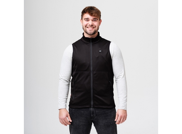 HeatX Heated Fleece Vest Mens L Black 