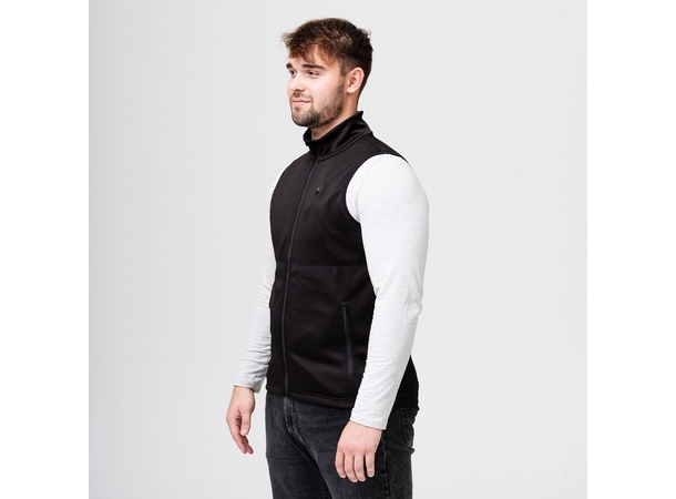 HeatX Heated Fleece Vest Mens L Black 