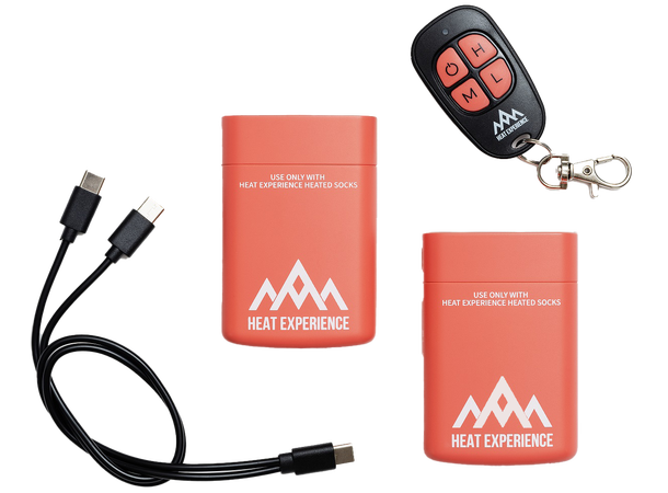 HeatX Socks Battery (Pair) w/remote V2 Black 