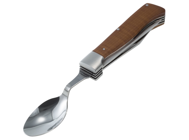 Messermeister Adventure Chef Folding Fork, Knife, Spoon Maple 