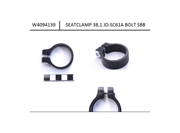 Seat post clamp, 38,1mm For 34,9mm seat post 