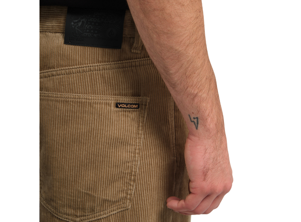 Volcom Billow Tapered Cord Pant Khaki - 28 