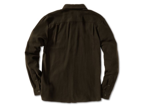 Volcom Caden Solid LS Dark Brown - S 