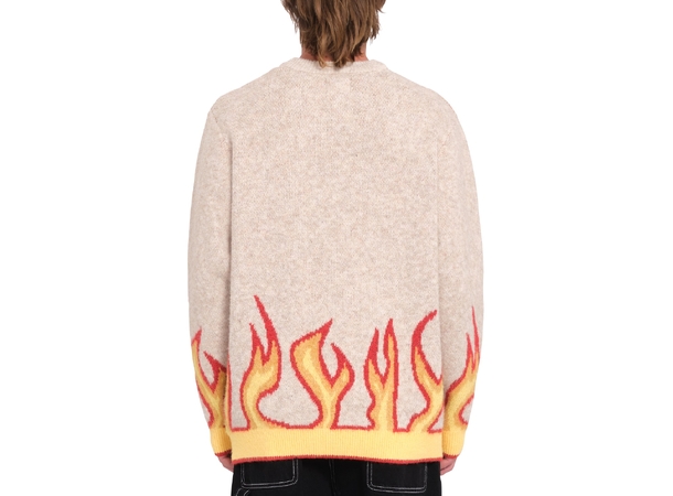 Volcom Fergadelic Sweater Dirty White - L 