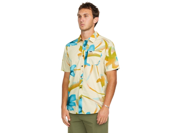 Volcom Tracers Floral SS Light Beige - M 