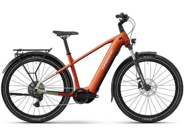 Haibike Trekking 4 herre L 27.5'',Orange/Silver,YS2S,720Wh 