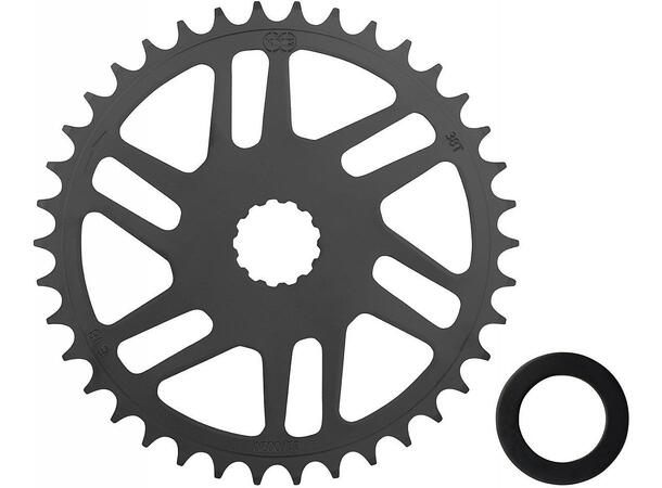 KMC Bosch Gen3 Krankdrev 38T Svart, CroMo, 3mm Offset, 11/128" 