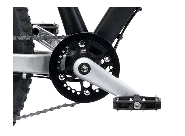 Kranksett Woom OFF 4 og Explore 4, sort, 110mm 