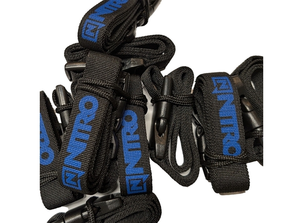 Nitro Rental Leash x 10 Black/Blue 