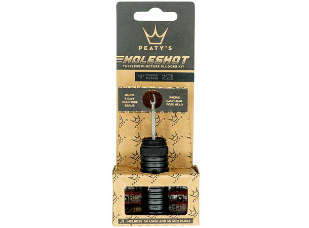 Peaty's Holeshot Tubeless Punc. Plug Kit Black 