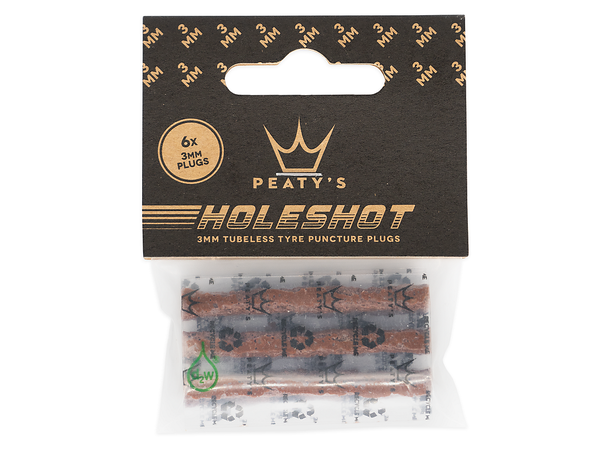 Peaty's Holeshot Tubeless Punc. Plugger Refill Pack - 6 x 3mm