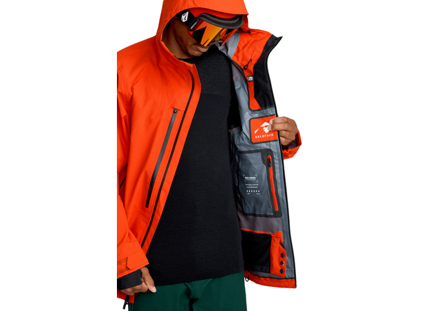 Volcom Anyox Guide Gore Pro Shell Jkt Orange Shock - M 