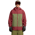 Volcom Arthur 3L Jacket Burnt Red - S