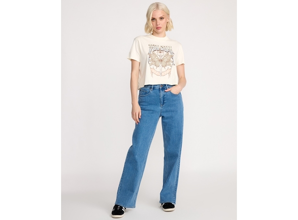 Volcom Dial Crop Tee Bone - L 