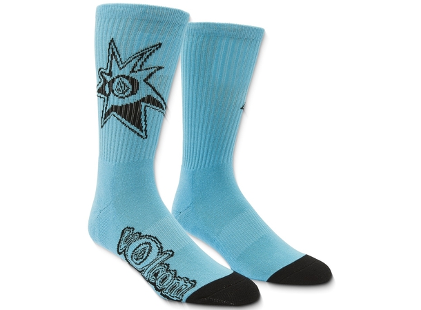 Volcom Ent Sock Pr Resin Blue - One Size 