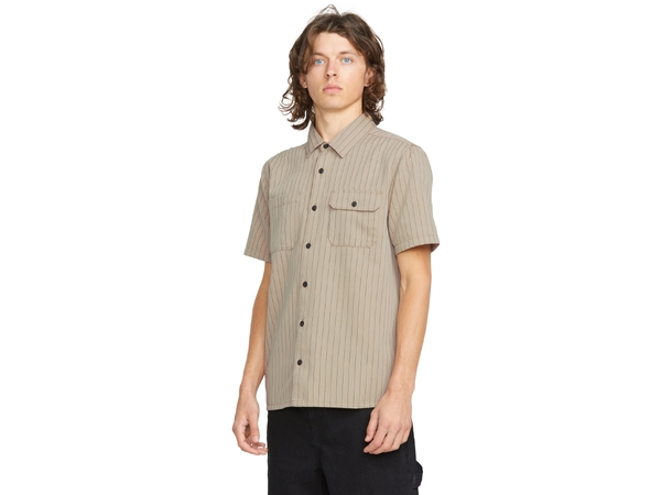 Volcom Trade Stone SS Light Khaki - L 