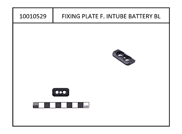 Mounting plate for Intube Battery black, for eCRP Type1&2 