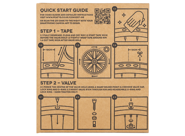 Peaty's Holeshot Tubeless Conversion Kit 23mm - Road & Gravel 