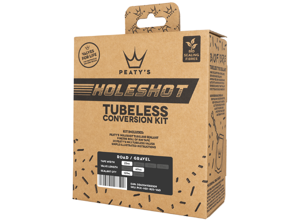 Peaty's Holeshot Tubeless Conversion Kit 23mm - Road & Gravel 