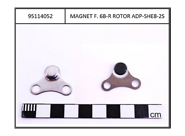 Universal rotor magnet for rotor with 6-hole mounting 