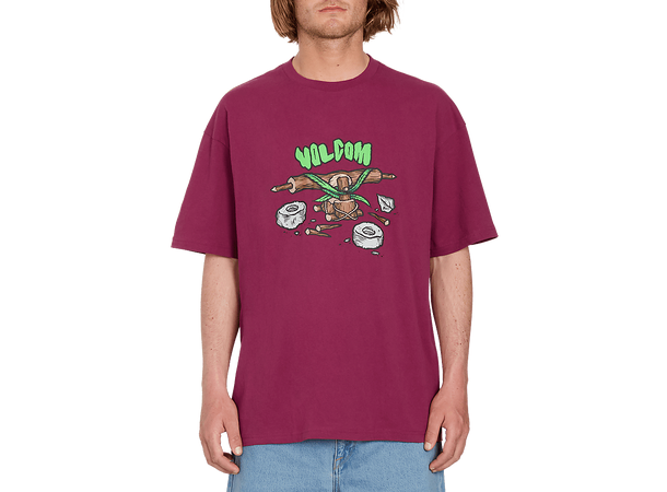 Volcom FA Todd Bratrud LSE SS Tee 1 Plum - S 