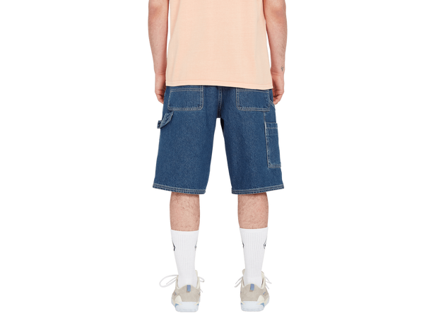 Volcom Labored Denim Utility Short Indigo Ridge Wash - 30 