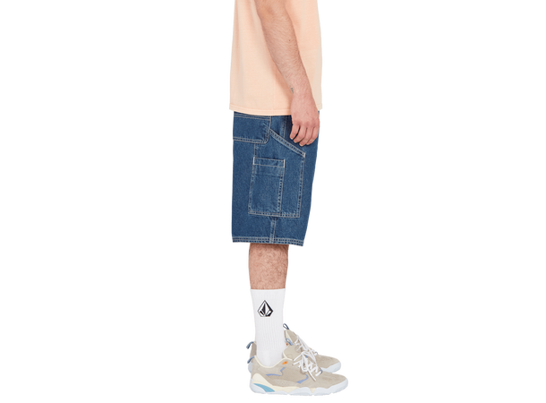 Volcom Labored Denim Utility Short Indigo Ridge Wash - 30 