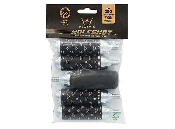 Peaty's Holeshot CO2 Patroner 5-Pk MTB (25g) 
