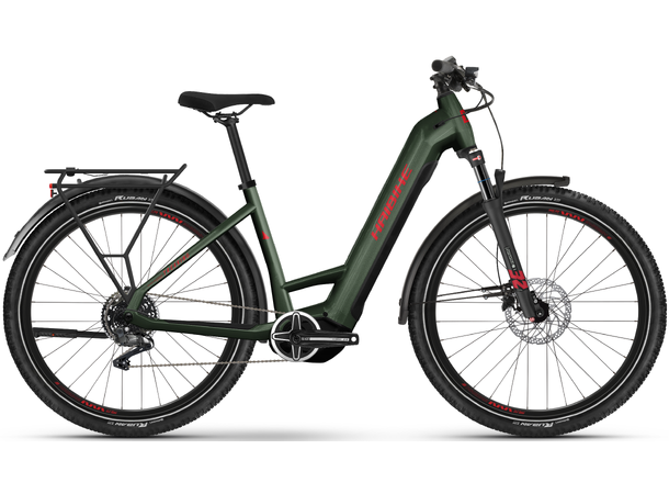 Haibike Trekking 5 mono S 27.5", Olive/Red, YS2S, 720Wh 