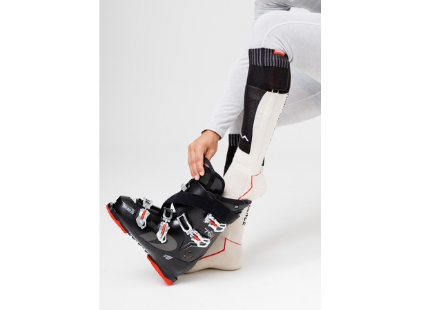 HeatX Heated Technical Socks w/batt. L Sand/Black - EU43/45 