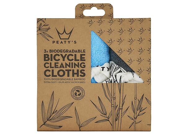 Peaty's Bamboo Bicycle Cleaning Cloths 3-pack