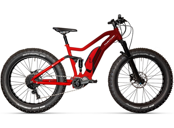 Tunturi EMax FS S 26", burgundy red, EP6, 630Wh 