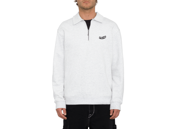 Volcom Nevermine Terry Crew Bone Heather - L 