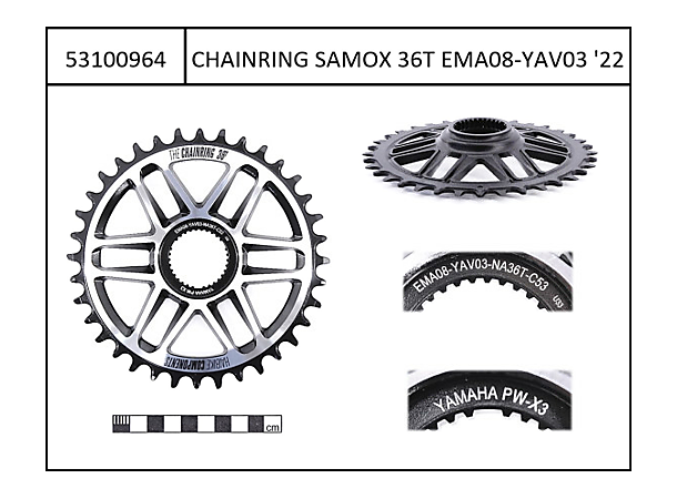 Yamaha Krankdrev 36T Direct Mount Yamaha PW-S2 og PW-X3 