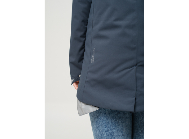 HeatX Heated Oslo Coat Womens L Navy 