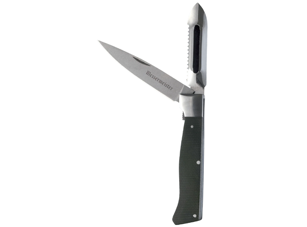 Messermeister Adventure Chef Folding Knife, Peeler Linen 