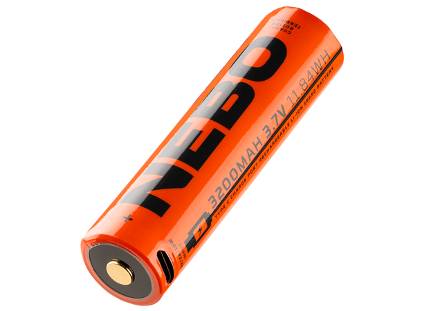 Nebo Rechargeable Battery 18650 3200 mAh 