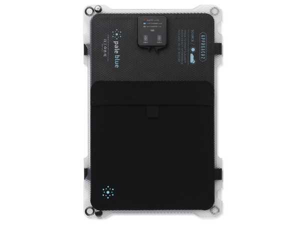 Pale Blue Approach 2 Solar Panel 21W Triple, w/bungee & storage case 