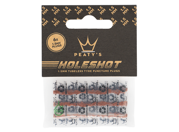 Peaty's Holeshot Tubeless Punc. Plugger Refill Pack - 6 x 1,5mm