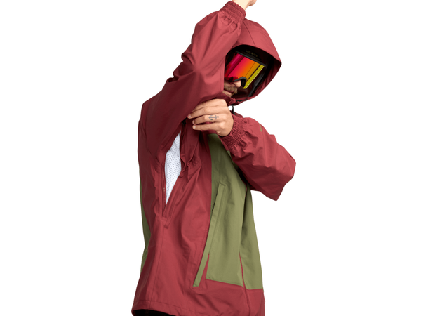 Volcom Arthur 3L Jacket Burnt Red - L 