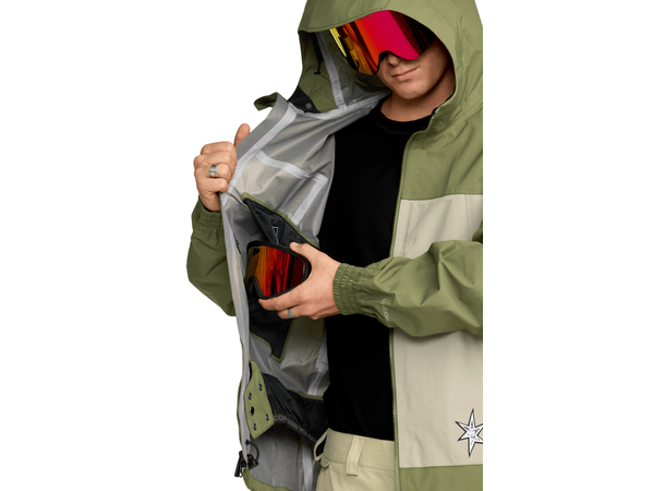 Volcom Arthur 3L Jacket Dark Olive - XL 