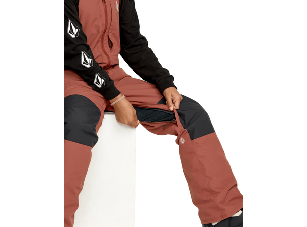 Volcom Barkley Ins Bib Overall Henna - XL/14år 