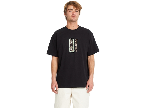 Volcom Eye Rust Loose SS Tee Black - M 